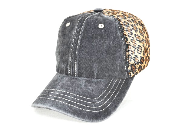 074-pigment leopard printed mesh - brown leopard mesh